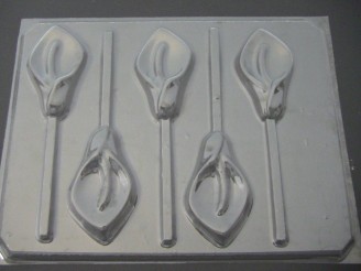 514 Calla Lily Flower Chocolate or Hard Candy Lollipop Mold